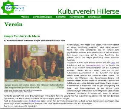 homepage kulturverein hillerse